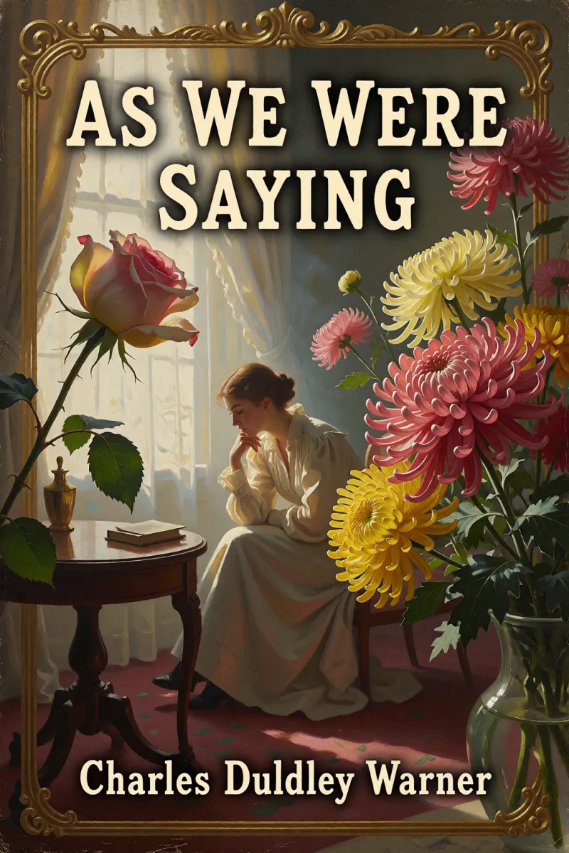 Cover of As We Were Saying by Charles Dudley Warner