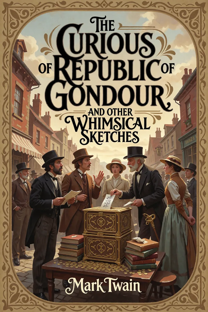 Cover of The Curious Republic of Gondour, and Other Whimsical Sketches by Mark Twain