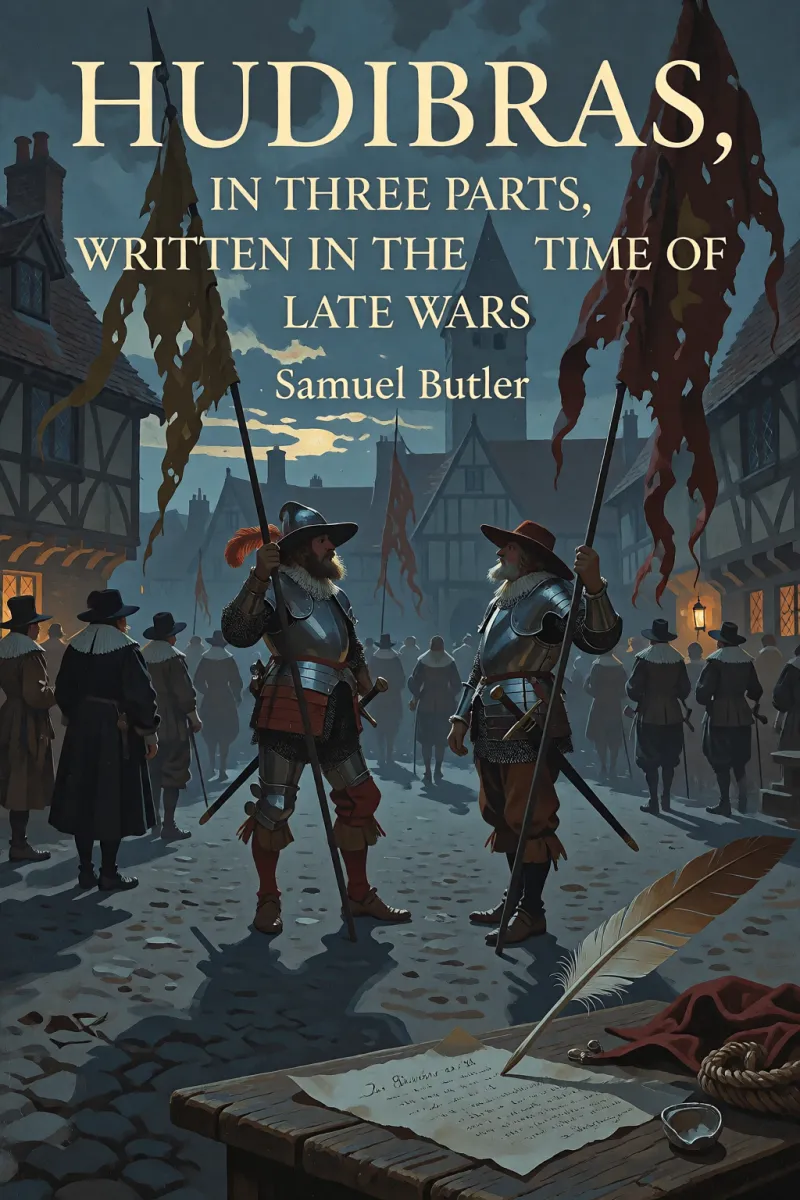 Cover of Hudibras, in Three Parts, Written in the Time of the Late Wars by Samuel Butler