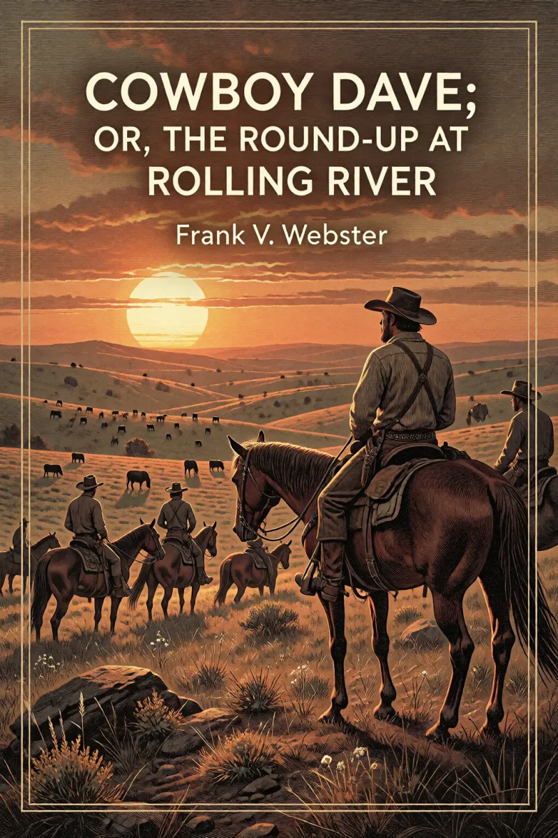 Cover of Cowboy Dave; Or, The Round-up at Rolling River by Frank V. Webster