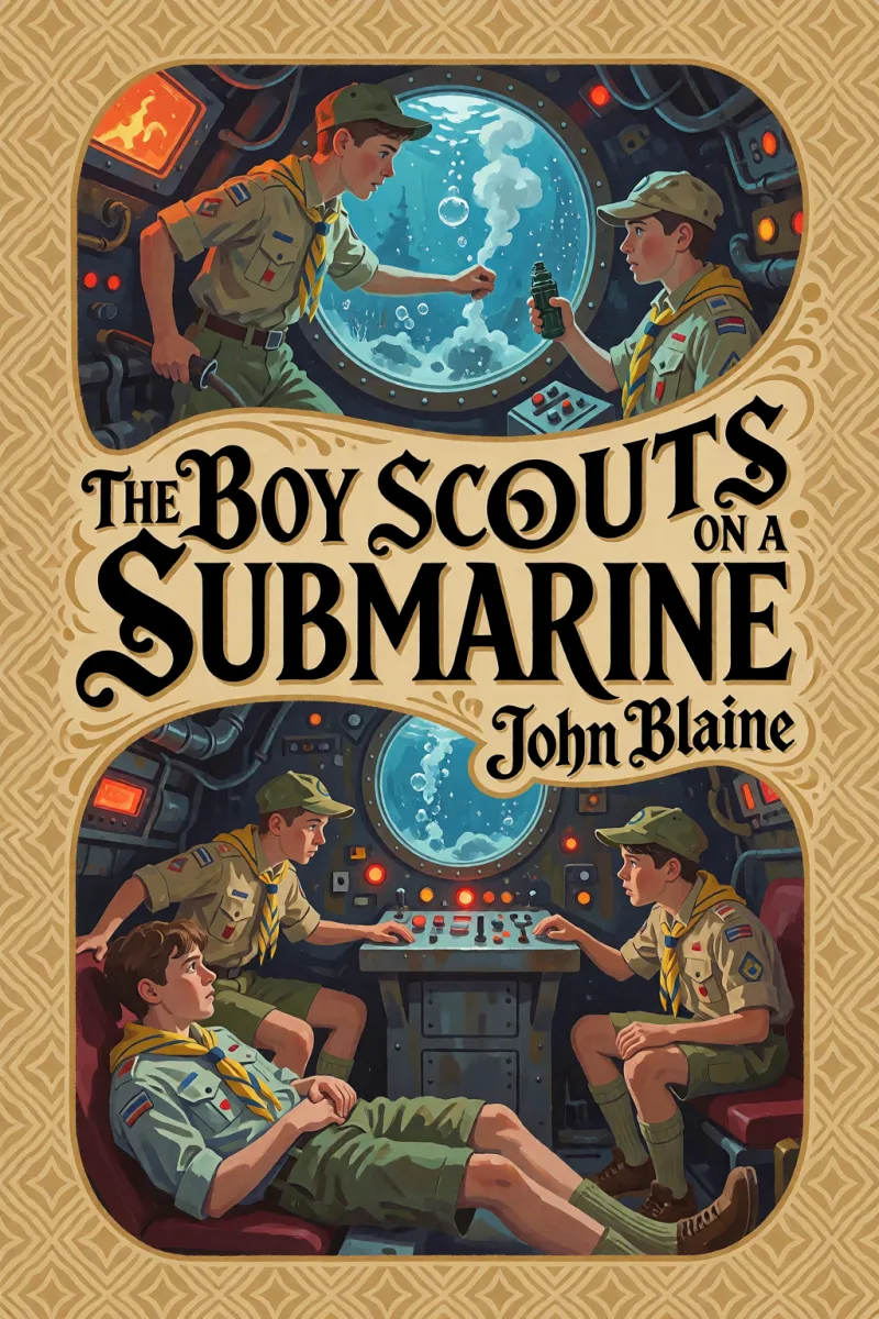 Cover of The Boy Scouts on a Submarine by John Blaine