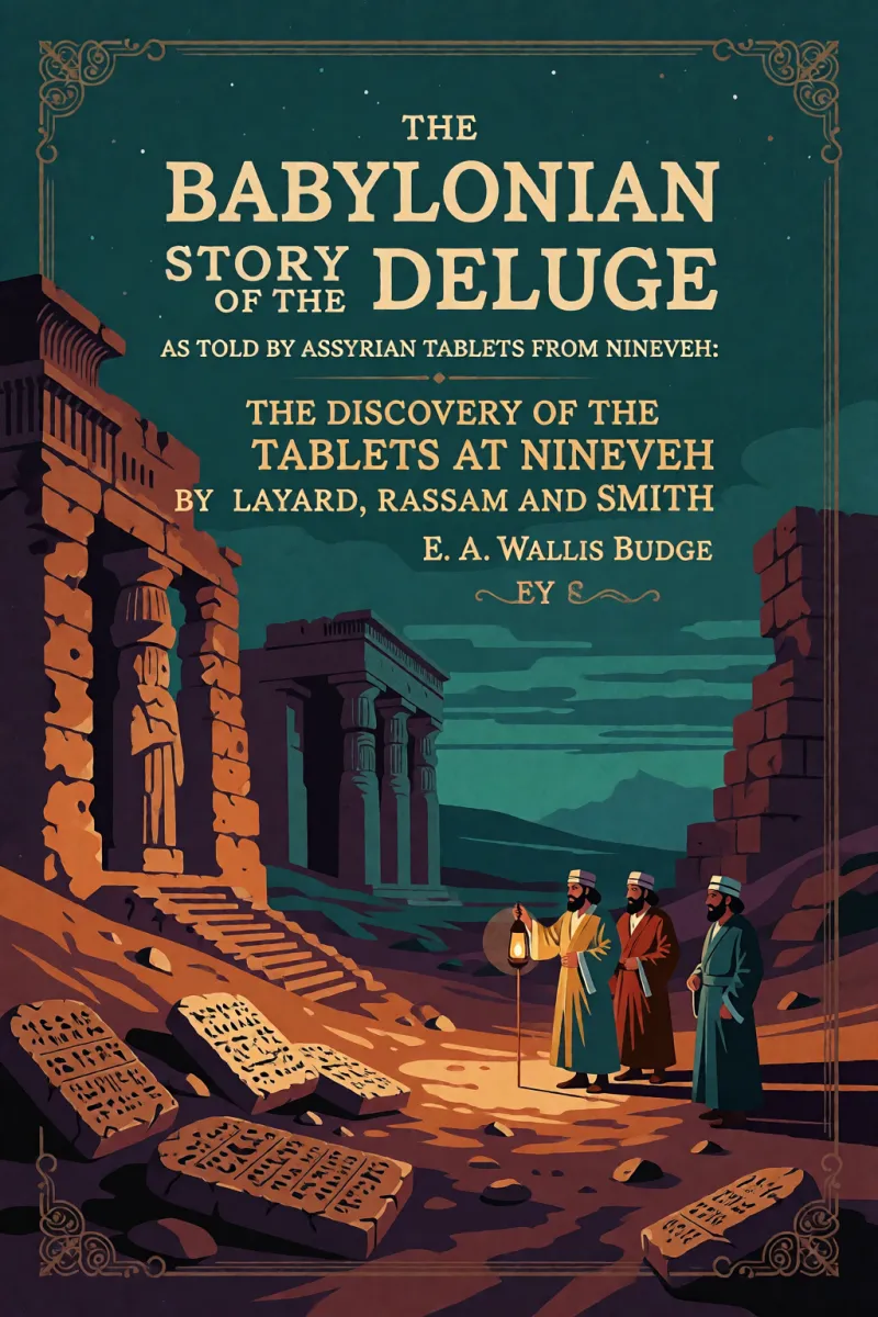 Cover of The Babylonian Story of the Deluge as Told by Assyrian Tablets from Nineveh: The Discovery of the Tablets at Nineveh by Layard, Rassam and Smith by E. A. Wallis Budge