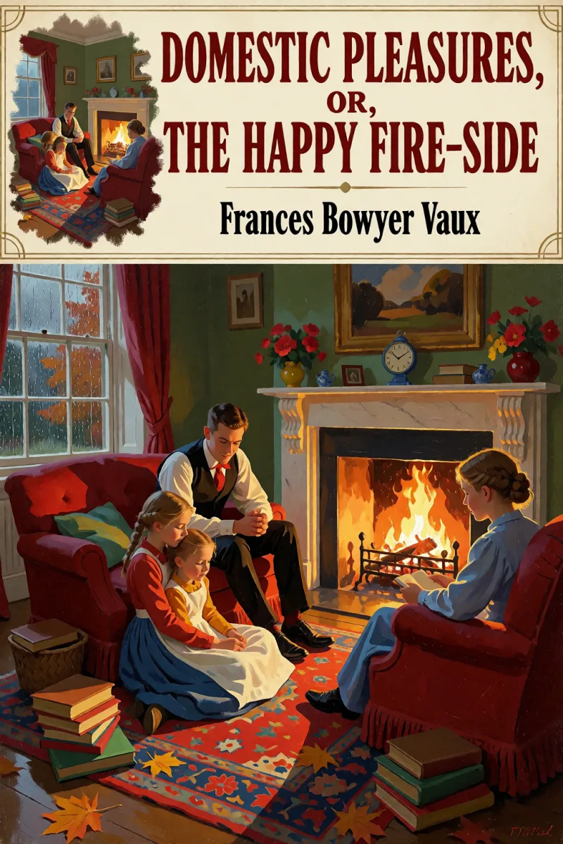 Cover of Domestic Pleasures, or, the Happy Fire-side by Frances Bowyer Vaux
