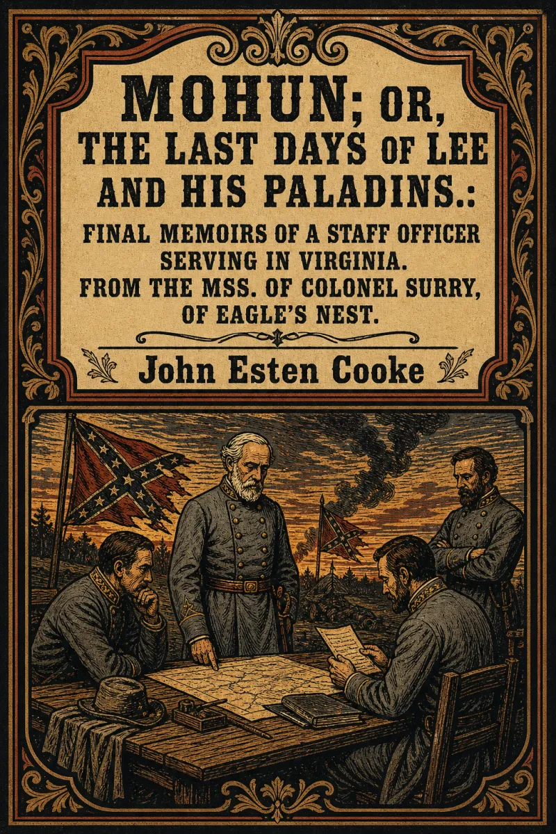 Cover of Mohun; Or, the Last Days of Lee and His Paladins.: Final Memoirs of a Staff Officer Serving in Virginia. from the Mss. of Colonel Surry, of Eagle's Nest. by John Esten Cooke