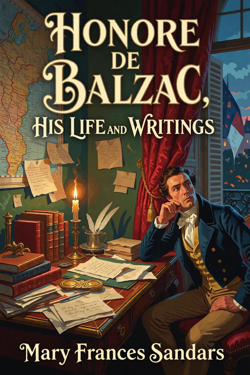 Cover of Honore de Balzac, His Life and Writings by Mary Frances Sandars