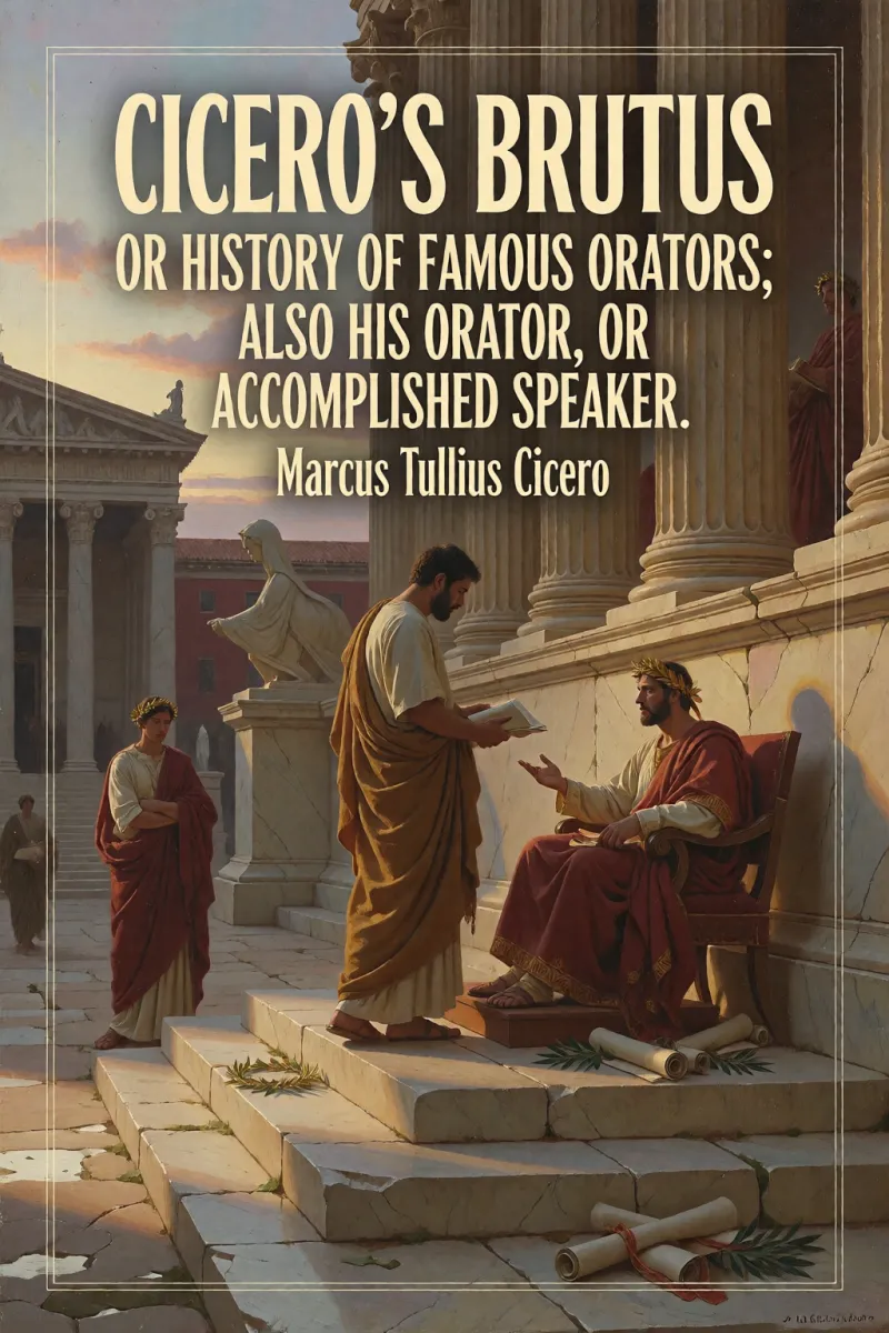Cover of Cicero's Brutus or History of Famous Orators; also His Orator, or Accomplished Speaker. by Marcus Tullius Cicero