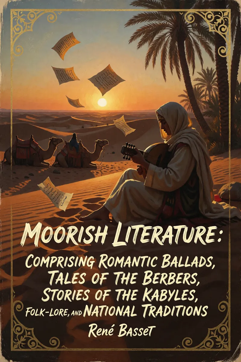 Cover of Moorish Literature: Comprising Romantic Ballads, Tales of the Berbers, Stories of the Kabyles, Folk-Lore, and National Traditions by René Basset
