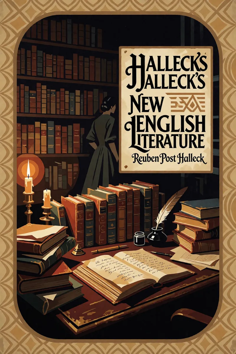 Cover of Halleck's New English Literature by Reuben Post Halleck