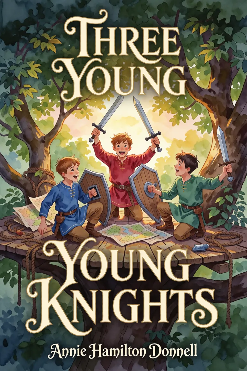 Cover of Three Young Knights by Annie Hamilton Donnell