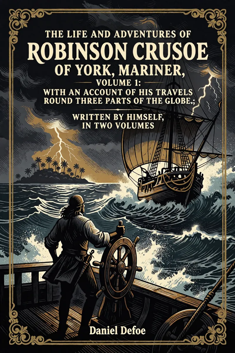 Cover of The Life and Adventures of Robinson Crusoe of York, Mariner, Volume 1: With an Account of His Travels Round Three Parts of the Globe,: Written By Himself, in Two Volumes by Daniel Defoe