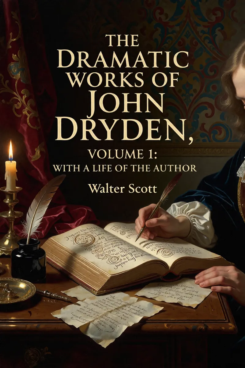 Cover of The Dramatic Works of John Dryden, Volume 1: With a Life of the Author by Walter Scott