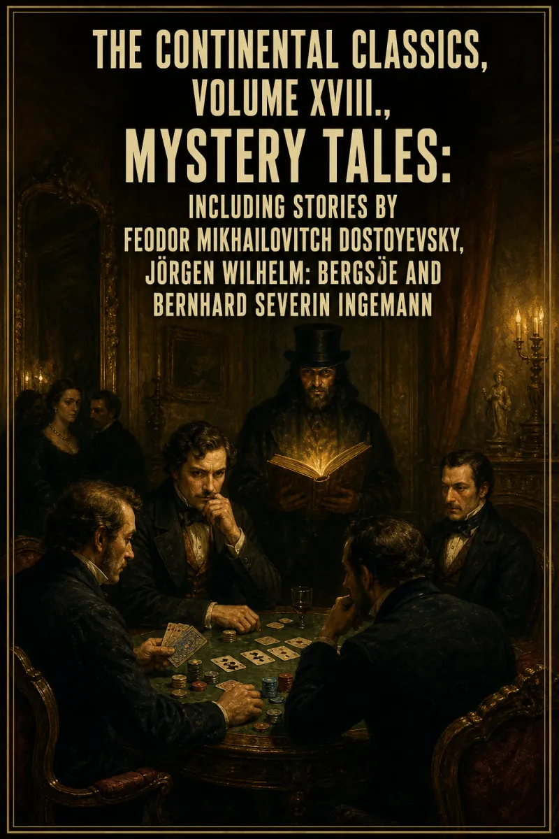 Cover of The Continental Classics, Volume XVIII., Mystery Tales: Including Stories by Feodor Mikhailovitch Dostoyevsky, Jörgen Wilhelm: Bergsöe and Bernhard Severin Ingemann by Various