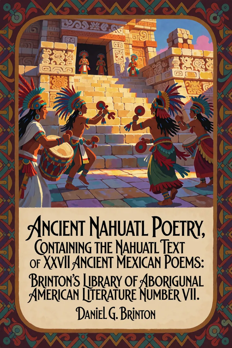 Cover of Ancient Nahuatl Poetry, Containing the Nahuatl Text of XXVII Ancient Mexican Poems: Brinton's Library of Aboriginal American Literature Number VII. by Daniel G. Brinton