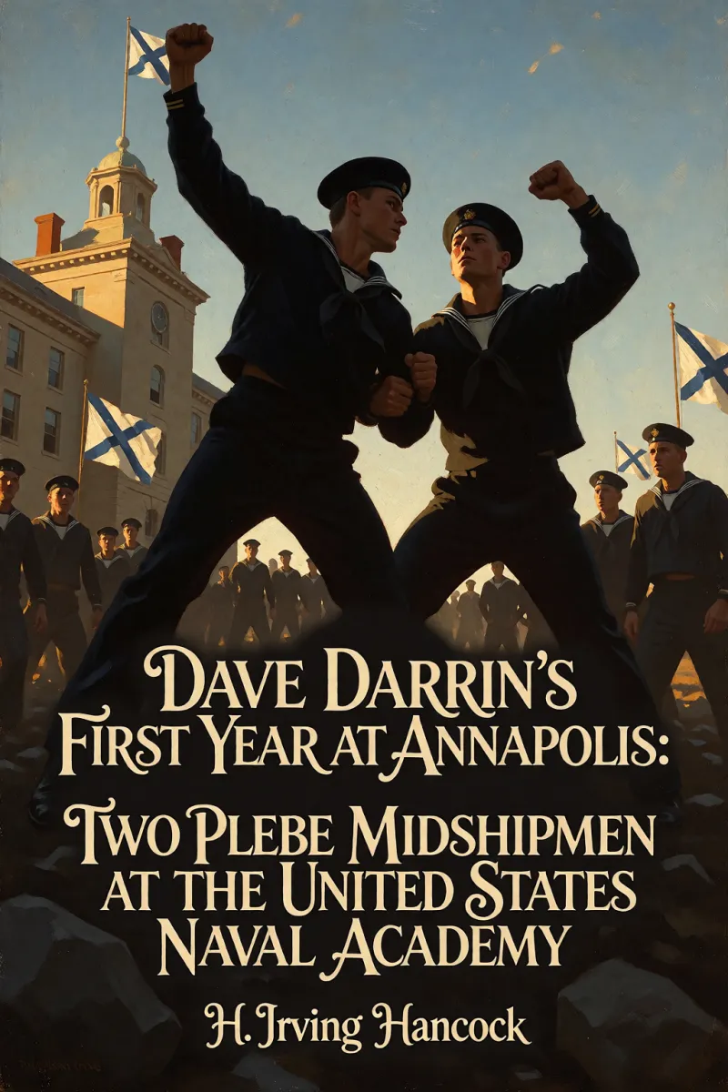 Cover of Dave Darrin's First Year at Annapolis: Two Plebe Midshipmen at the United States Naval Academy by H. Irving Hancock