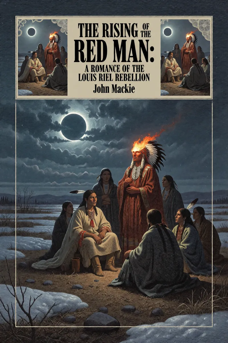 Cover of The Rising of the Red Man: A Romance of the Louis Riel Rebellion by John Mackie