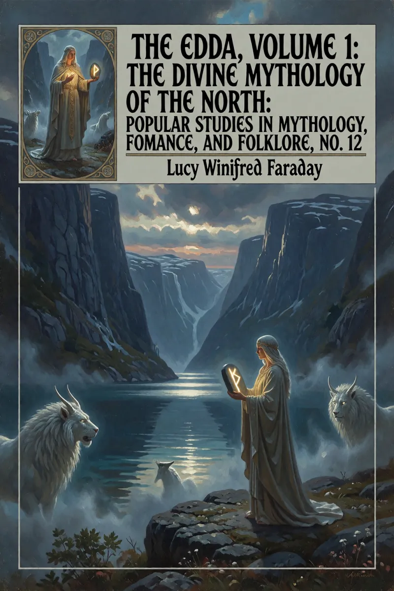 Cover of The Edda, Volume 1: The Divine Mythology of the North: Popular Studies in Mythology, Romance, and Folklore, No. 12 by Lucy Winifred Faraday