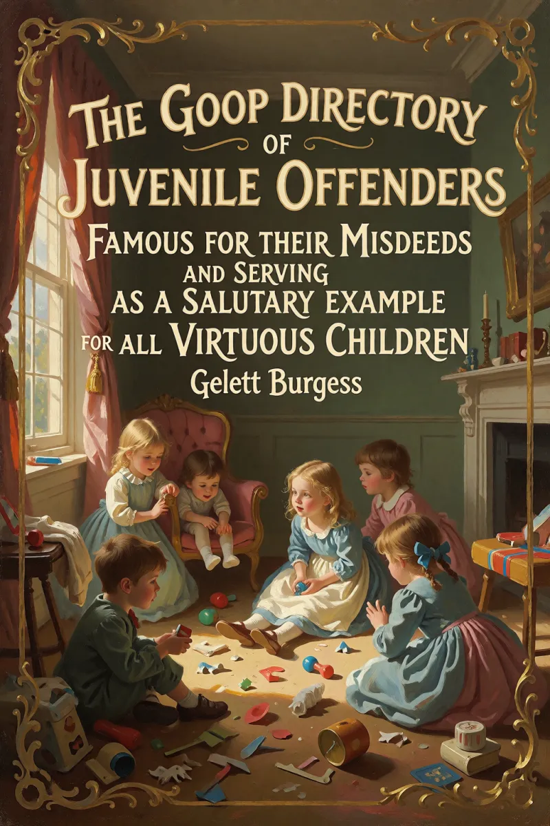 Cover of The Goop Directory of Juvenile Offenders Famous for their Misdeeds and Serving as a Salutary Example for all Virtuous Children by Gelett Burgess