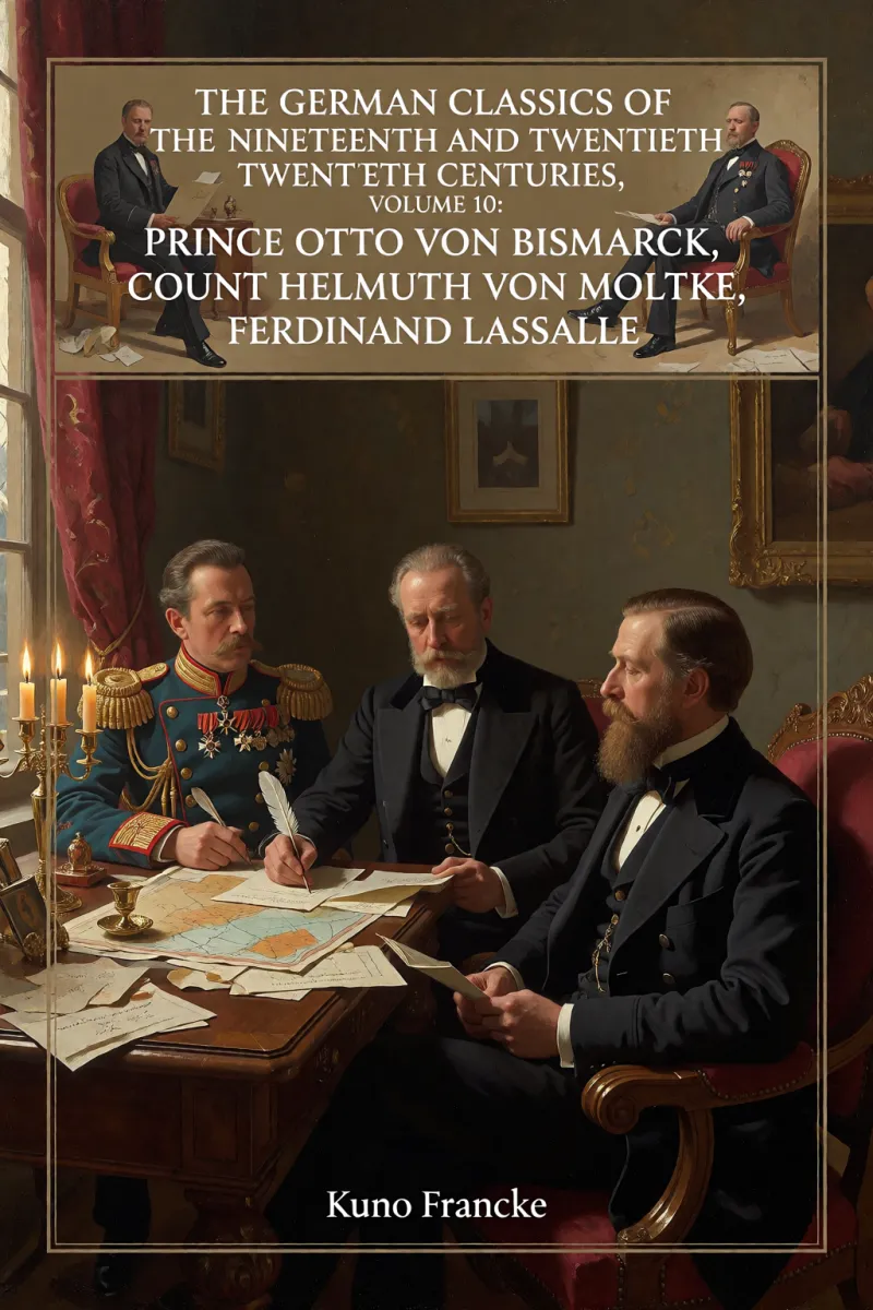 Cover of The German Classics of the Nineteenth and Twentieth Centuries, Volume 10: Prince Otto Von Bismarck, Count Helmuth Von Moltke, Ferdinand Lassalle by Kuno Francke
