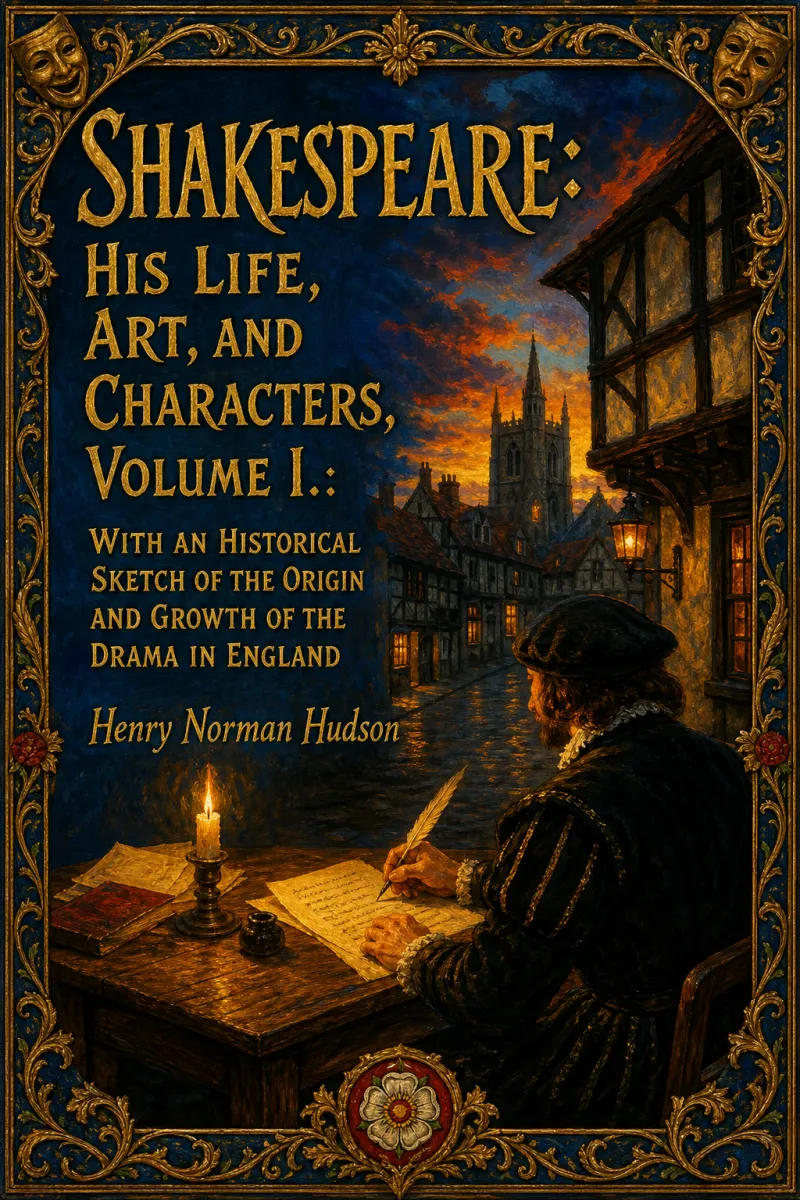Cover of Shakespeare: His Life, Art, And Characters, Volume I.: With An Historical Sketch Of The Origin And Growth Of The Drama In England by Henry Norman Hudson