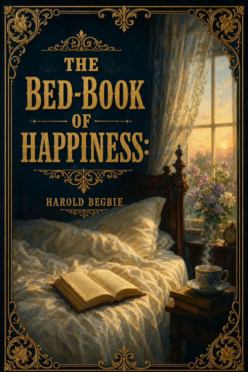 Cover of The Bed-Book of Happiness: Being a colligation or assemblage of cheerful writings brought together from many quarters into this one compass for the diversion, distraction, and delight of those who lie abed,—a friend to the invalid, a companion to the sleepless, an excuse to the tired by Harold Begbie