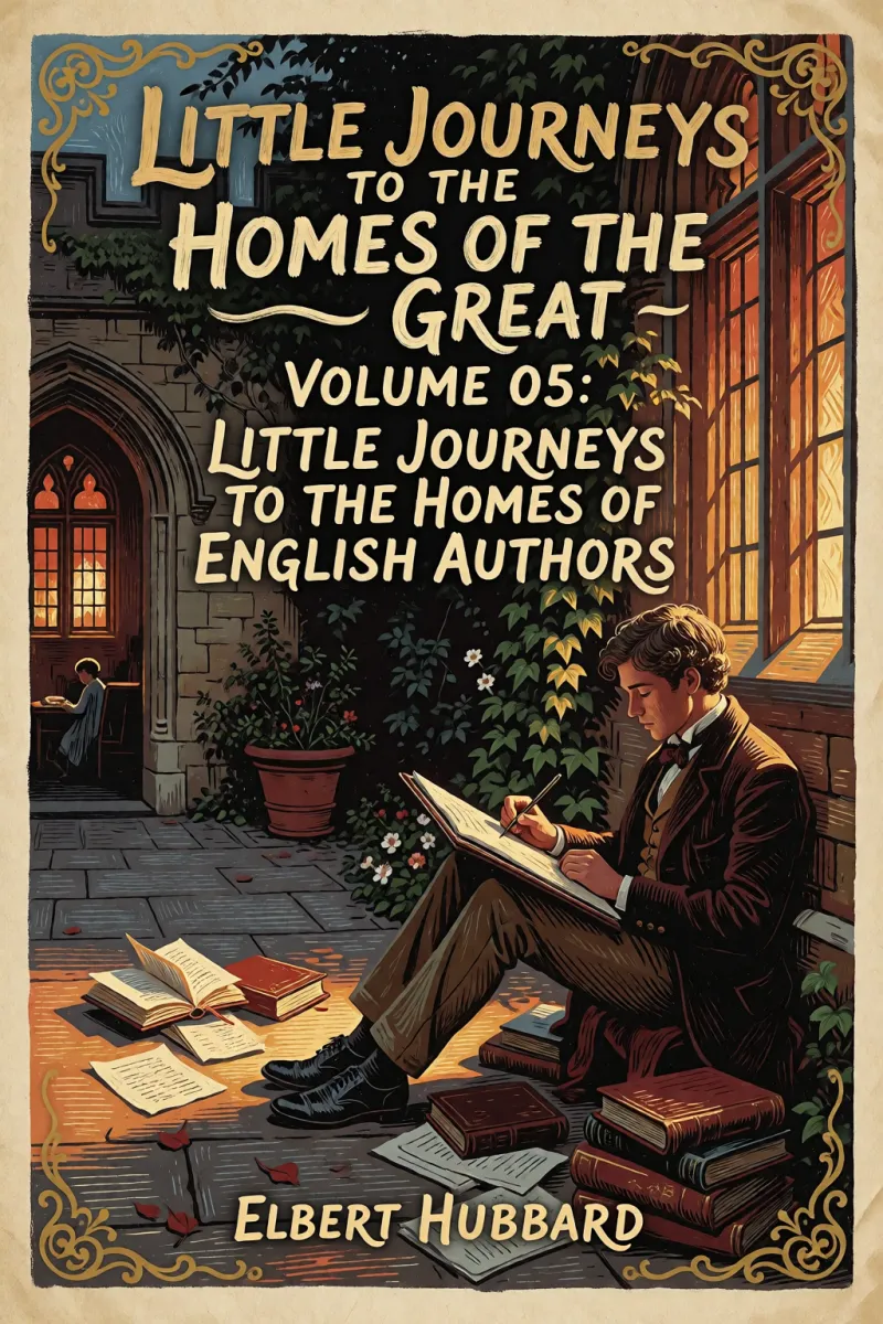Cover of Little Journeys to the Homes of the Great - Volume 05: Little Journeys to the Homes of English Authors by Elbert Hubbard