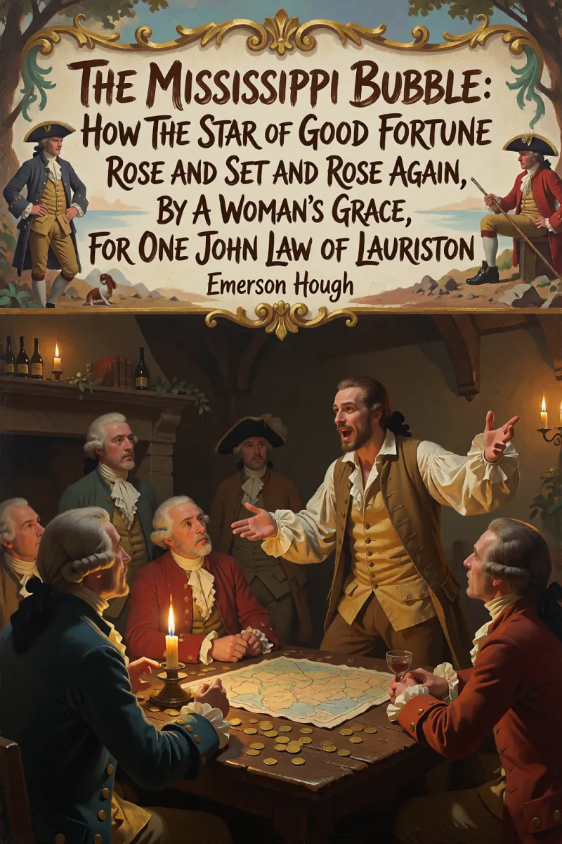 Cover of The Mississippi Bubble: How the Star of Good Fortune Rose and Set and Rose Again, by a Woman's Grace, for One John Law of Lauriston by Emerson Hough