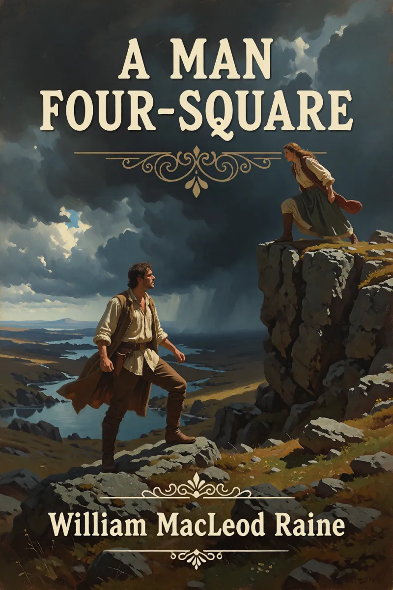 Cover of A Man Four-Square by William MacLeod Raine