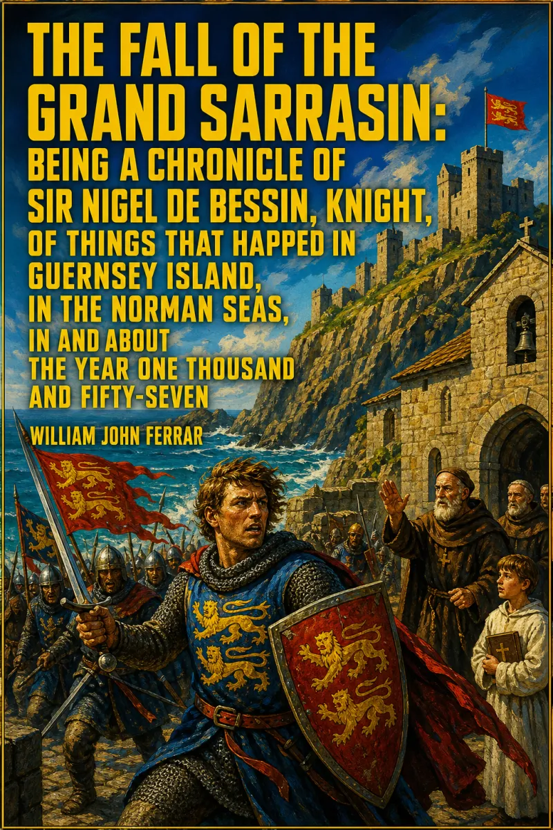 Cover of The Fall of the Grand Sarrasin: Being a Chronicle of Sir Nigel de Bessin, Knight, of Things that Happed in Guernsey Island, in the Norman Seas, in and about the Year One Thousand and Fifty-Seven by William John Ferrar