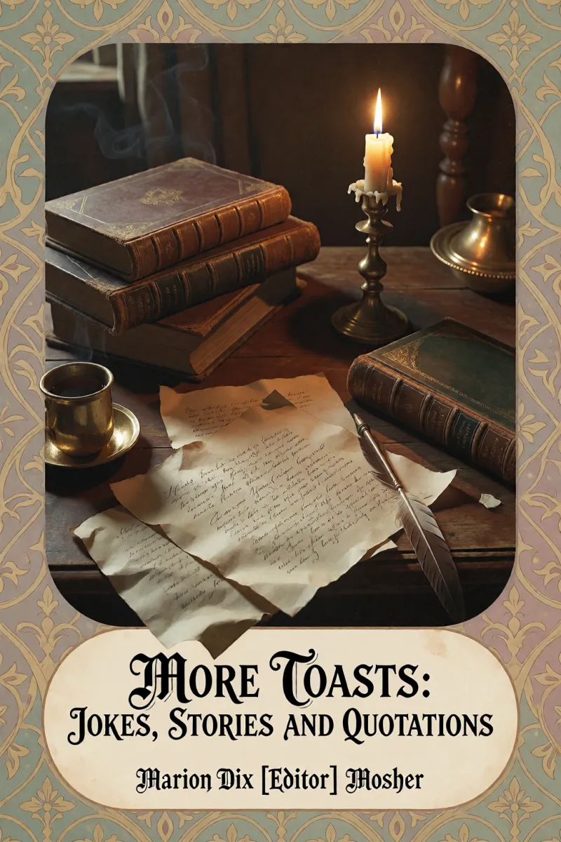 Cover of More toasts: Jokes, stories and quotations by Marion Dix [Editor] Mosher