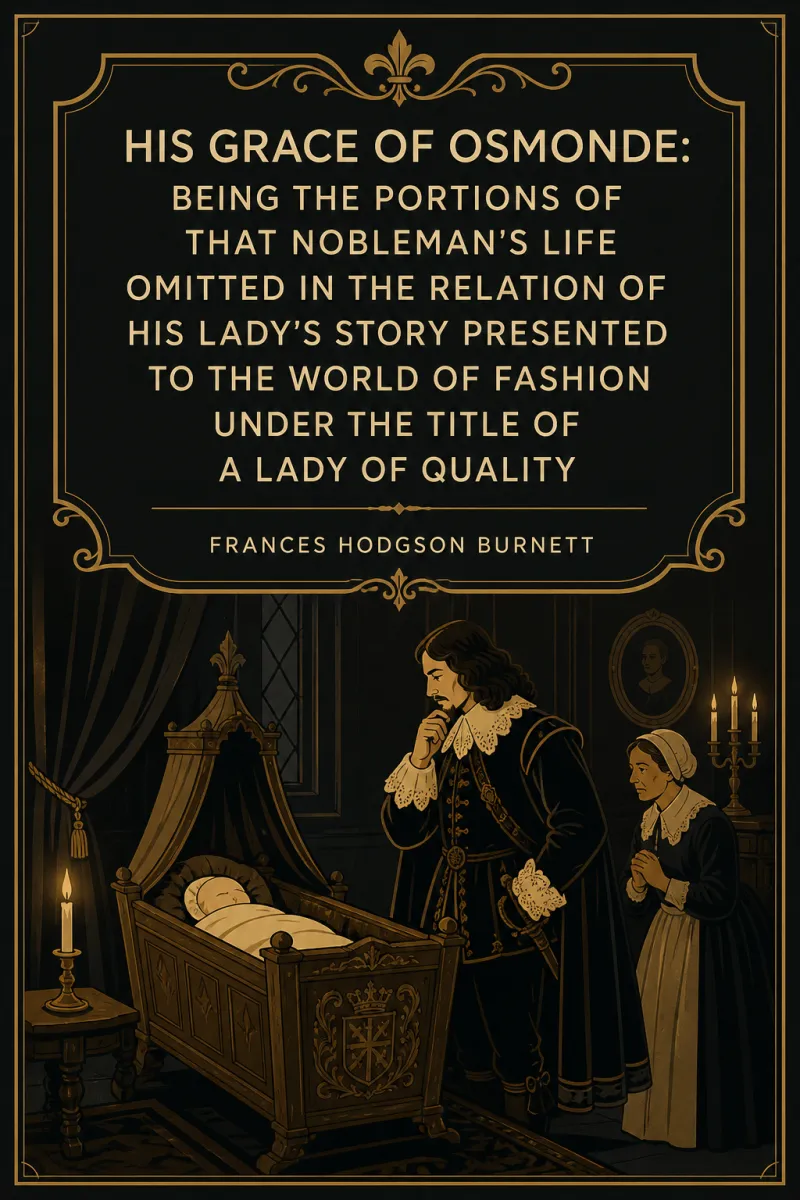 Cover of His Grace of Osmonde: Being the Portions of That Nobleman's Life Omitted in the Relation of His Lady's Story Presented to the World of Fashion under the Title of A Lady of Quality by Frances Hodgson Burnett