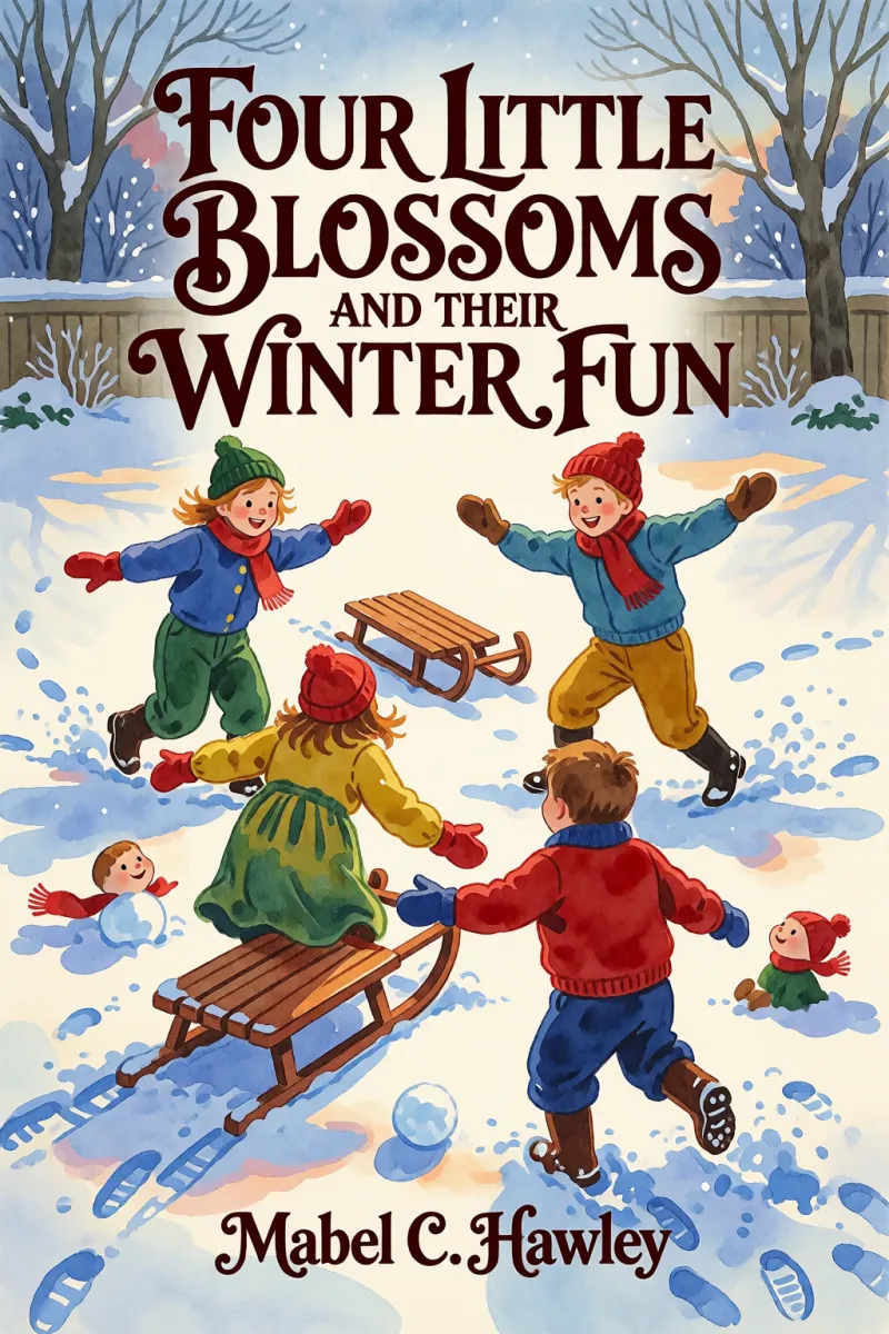 Cover of Four Little Blossoms and Their Winter Fun by Mabel C. Hawley