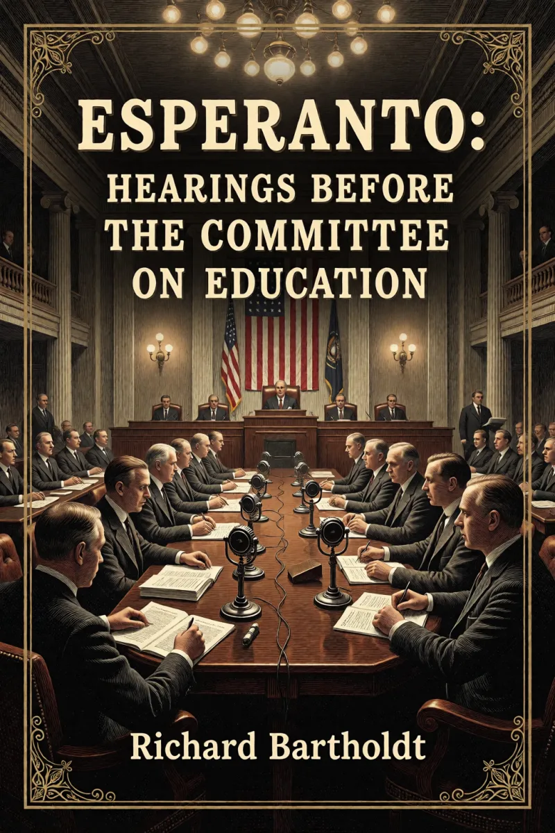 Cover of Esperanto: Hearings before the Committee on Education by Richard Bartholdt