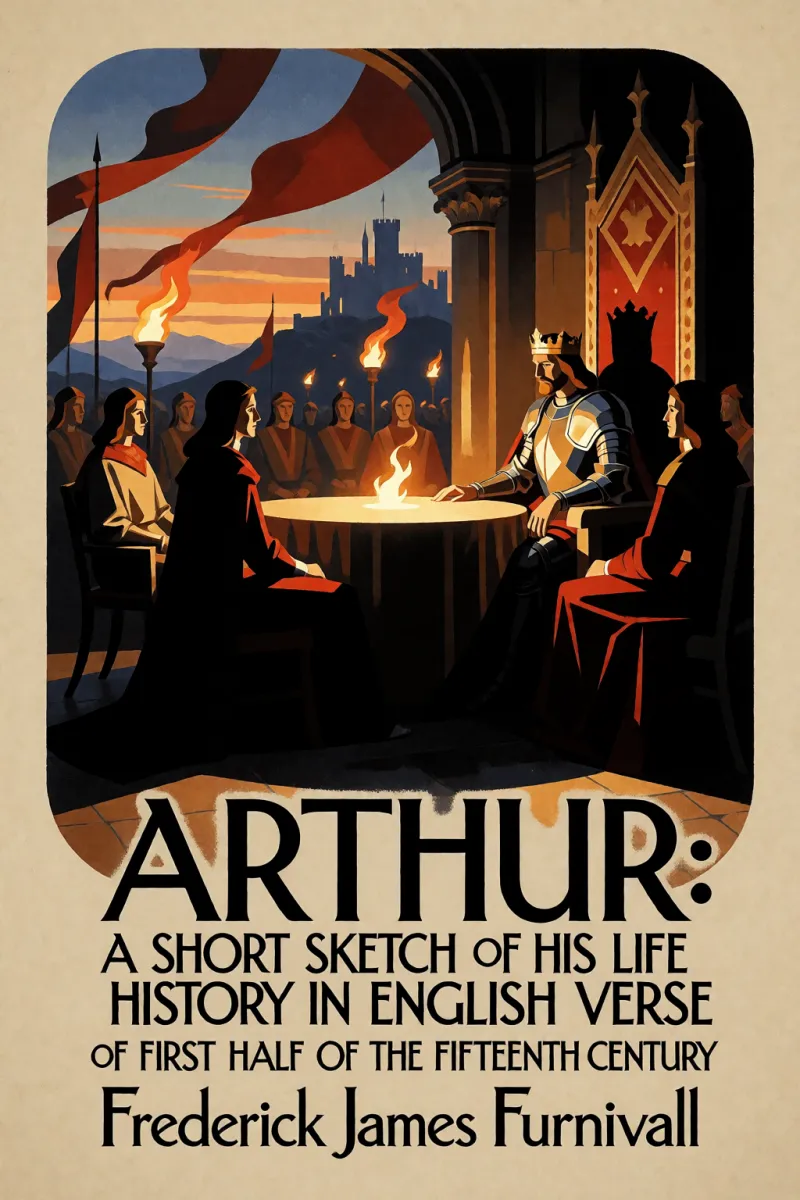 Cover of Arthur: A Short Sketch of His Life and History in English Verse of the First Half of the Fifteenth Century by Frederick James Furnivall