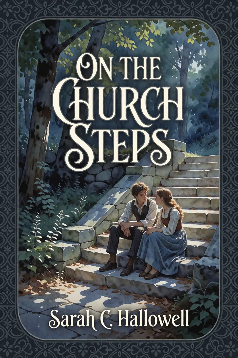 Cover of On the Church Steps by Sarah C. Hallowell