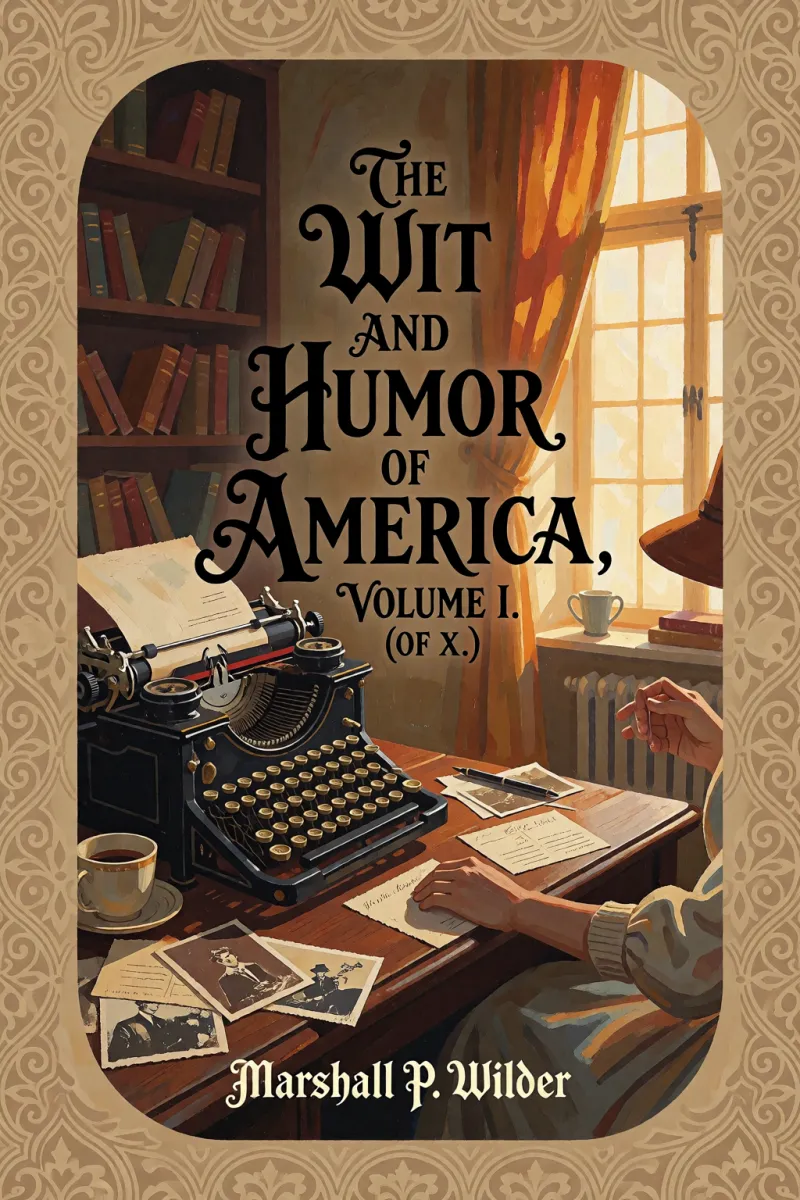 Cover of The Wit and Humor of America, Volume I. (of X.) by Marshall P. Wilder