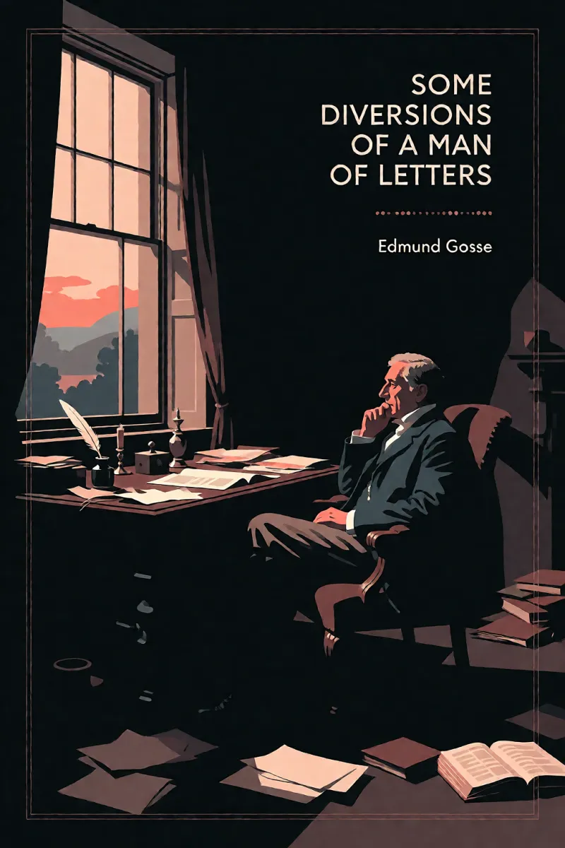 Cover of Some Diversions of a Man of Letters by Edmund Gosse