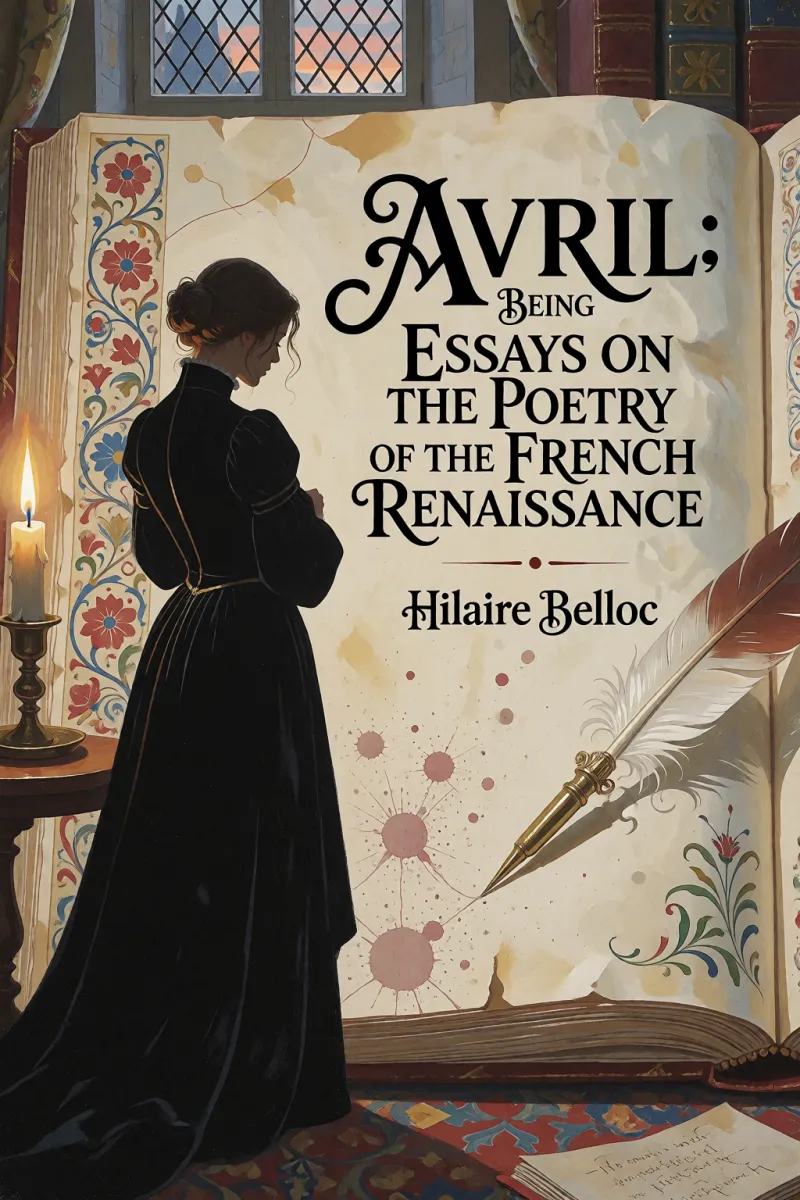 Cover of Avril: Being Essays on the Poetry of the French Renaissance by Hilaire Belloc