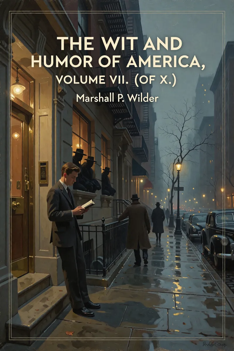 Cover of The Wit and Humor of America, Volume VII. (of X.) by Marshall P. Wilder