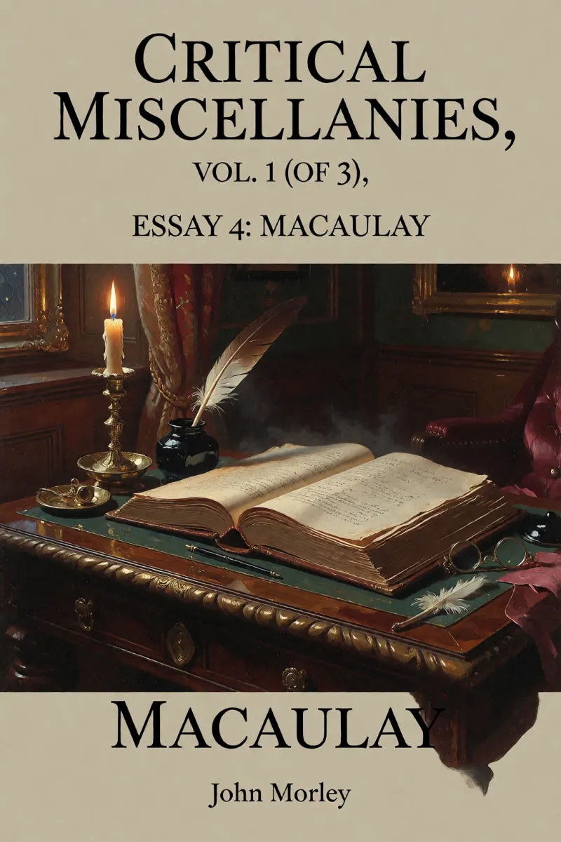 Cover of Critical Miscellanies, Vol. 1 (of 3), Essay 4: Macaulay by John Morley