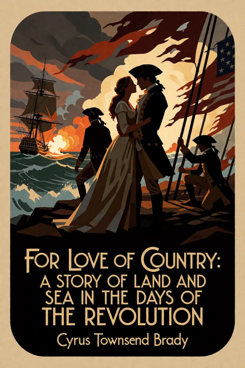 Cover of For Love of Country: A Story of Land and Sea in the Days of the Revolution by Cyrus Townsend Brady