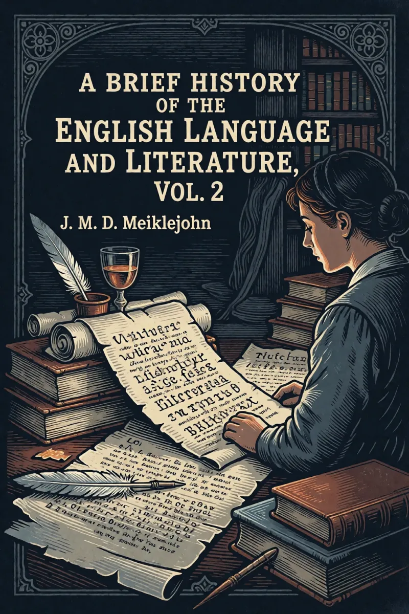 Cover of A Brief History of the English Language and Literature, Vol. 2 by J. M. D. Meiklejohn