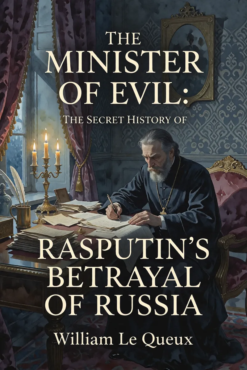 Cover of The Minister of Evil: The Secret History of Rasputin's Betrayal of Russia by William Le Queux