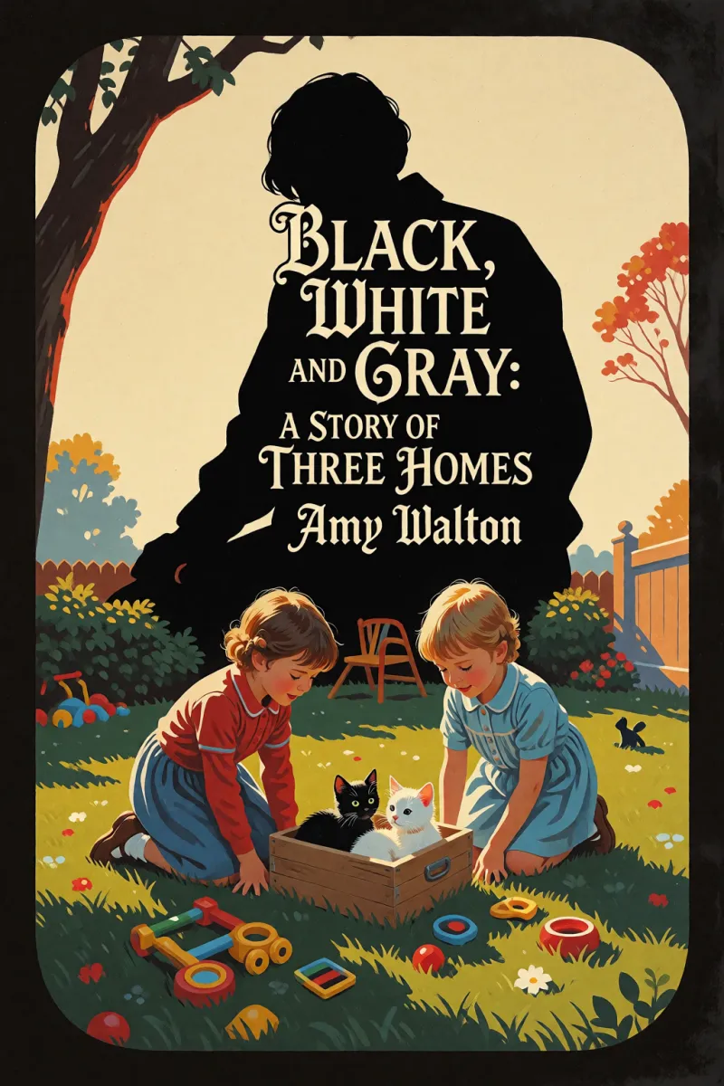Cover of Black, White and Gray: A Story of Three Homes by Amy Walton