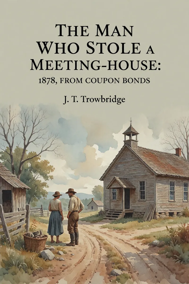 Cover of The Man Who Stole A Meeting-House: 1878, From "Coupon Bonds" by J. T. Trowbridge