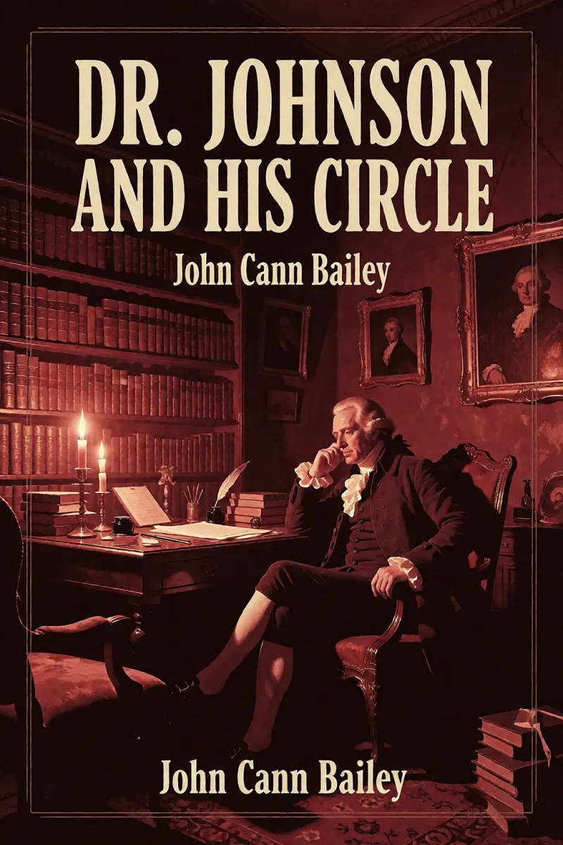 Cover of Dr. Johnson and His Circle by John Cann Bailey