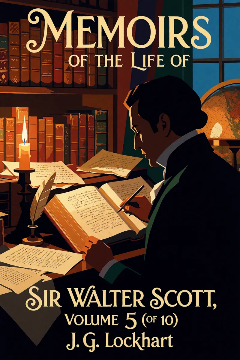 Cover of Memoirs of the Life of Sir Walter Scott, Volume 5 (of 10) by J. G. Lockhart