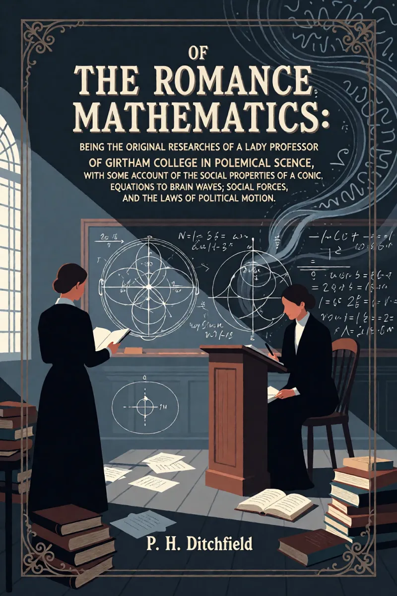 Cover of The Romance of Mathematics: Being the Original Researches of a Lady Professor of Girtham College in Polemical Science, with some Account of the Social Properties of a Conic; Equations to Brain Waves; Social Forces; and the Laws of Political Motion. by P. H. Ditchfield