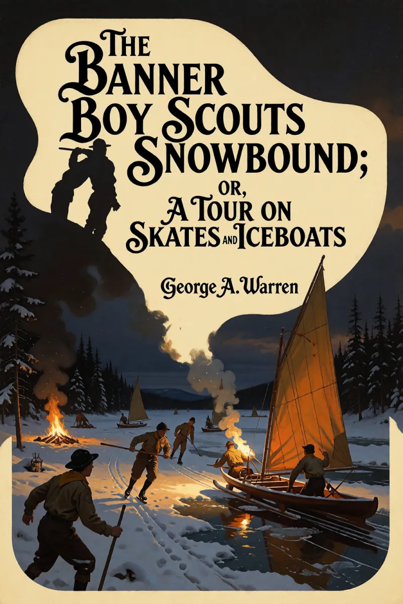 Cover of The Banner Boy Scouts Snowbound; or, A Tour on Skates and Iceboats by George A. Warren