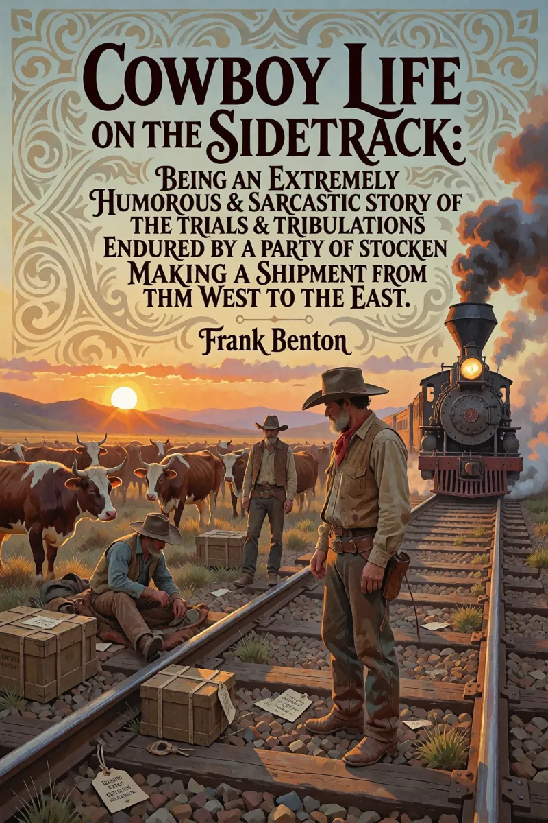 Cover of Cowboy Life on the Sidetrack: Being an Extremely Humorous & Sarcastic Story of the Trials & Tribulations Endured by a Party of Stockmen Making a Shipment from the West to the East. by Frank Benton