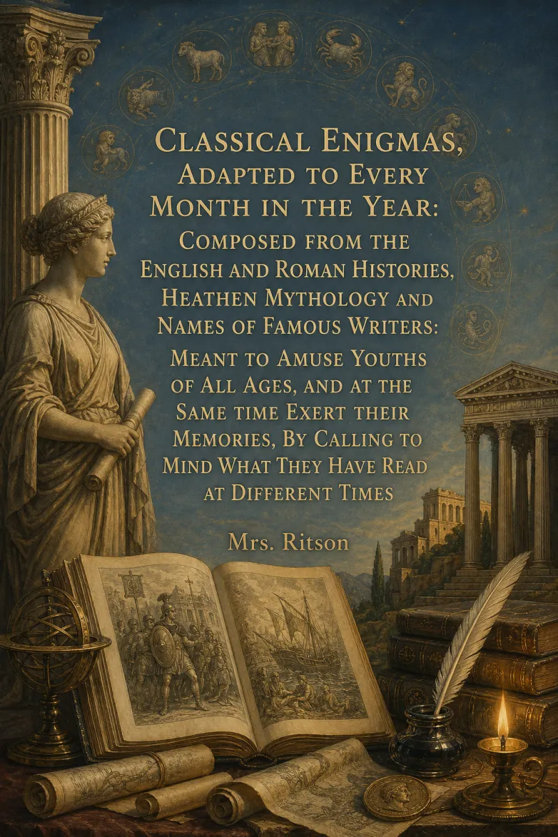 Cover of Classical Enigmas, Adapted to Every Month in the Year: Composed from the English and Roman Histories, Heathen Mythology and Names of Famous Writers: Meant to Amuse Youths of All Ages, and at the Same Time Exert Their Memories, by Calling to Mind What They Have Read at Different Times by Mrs. Ritson